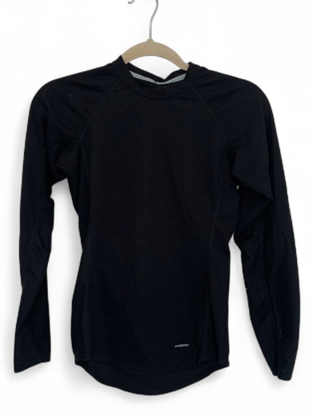 Patagonia Capilene Black Long Sleeve Base Layer Top